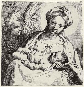 マドンナと天使の子 作： Annibale Carracci